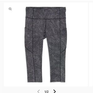 Lululemon fast and free High rise cropped leggings